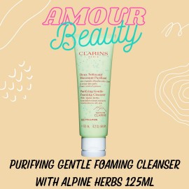 Clarins PURIFYING GENTLE FOAMING CLEANSER WITH ALPINE HERBS AND MEADOWSWET 125ML